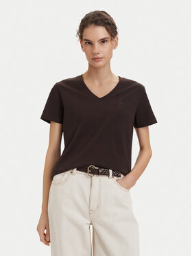 Beverly Hills Polo Club Beverly Hills Polo Club Тишърт P-SS26W-TS5165187 Тъмнокафяв Regular Fit