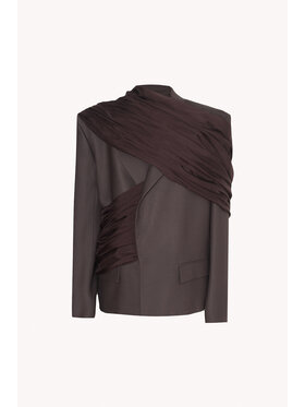 Epuzer Epuzer Giacca da abito Pegasus wool Marrone Loose Fit