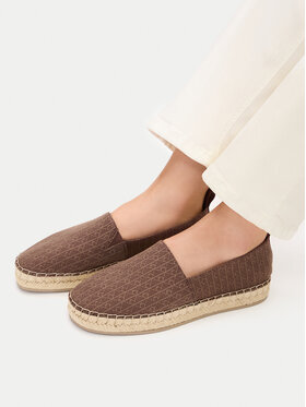 Calvin Klein Calvin Klein Εσπαντρίγιες Oblique Espadrille Aop HW0HW02933 Καφέ