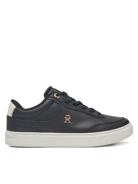 Tommy Hilfiger Tommy Hilfiger Laisvalaikio batai Essential Chic Court Sneaker FW0FW08322 Juoda