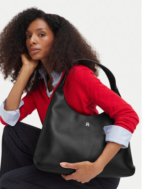 Tommy Hilfiger Tommy Hilfiger Ročna torba Th Everyday AW0AW19187 Črna