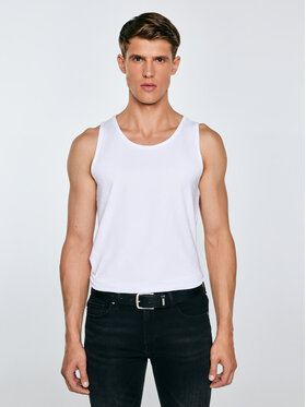 BIG STAR BIG STAR Tank top DERO Biały Slim Fit