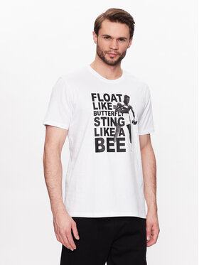 Alpha Industries Alpha Industries T-krekls Muhammad Ali Butterfly 136519 Balts Regular Fit