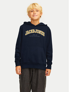 Jack&Jones Junior Jack&Jones Junior Суитшърт Caleb 12259564 Тъмносин Relaxed Fit