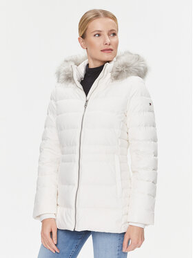 Tommy Hilfiger Tommy Hilfiger Vatovaná bunda Tyra WW0WW39746 Écru Regular Fit