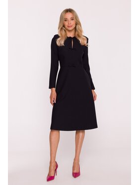 Stylove Stylove Sukienka codzienna S413 Czarny A-Line Fit