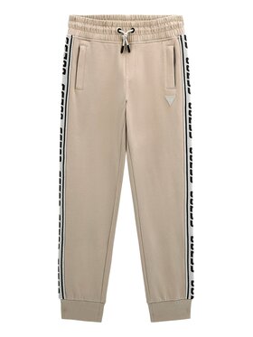 Guess Kids Guess Kids Kalhoty z materiálu 144977 Béžová Regular Fit