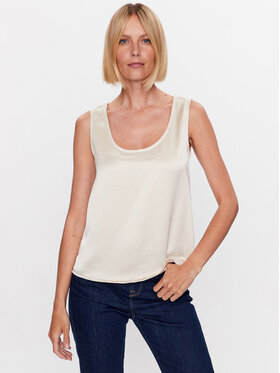Weekend Max Mara Weekend Max Mara Top Sonale 23594609 Écru Regular Fit