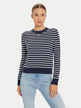 Tommy Jeans Tommy Jeans Pullover Essential DW0DW17254 Dunkelblau Regular Fit