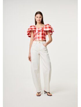 Fabienne Chapot Fabienne Chapot Bluzka 5977-1789-101 Pomarańczowy Slim Fit