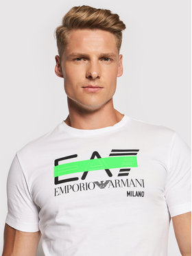 EA7 Emporio Armani EA7 Emporio Armani T-shirt 3KPT32 PJ7CZ 1100 Bijela Regular Fit