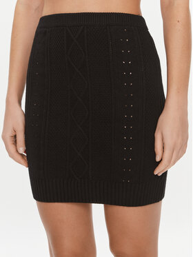 Guess Guess Fustă mini W4RD58 Z37L1 Negru Slim Fit