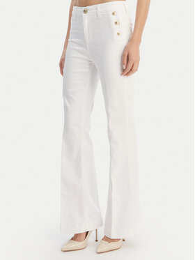 Liu Jo Liu Jo Teksad UA6162 T456A Valge Flare Fit