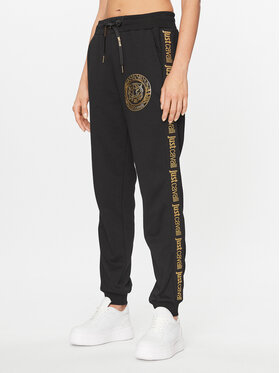 Just Cavalli Just Cavalli Teplákové kalhoty 75PAAT01 Černá Regular Fit