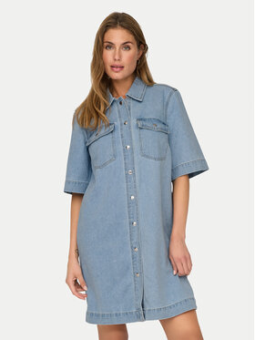 ONLY ONLY Sukienka jeansowa Belle 15324384 Niebieski Regular Fit