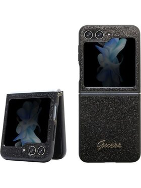 Guess Guess Etui na telefon Glitter Script Czarny