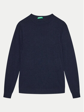 United Colors Of Benetton United Colors Of Benetton Džemperis 1032C106W Tumši zils Regular Fit