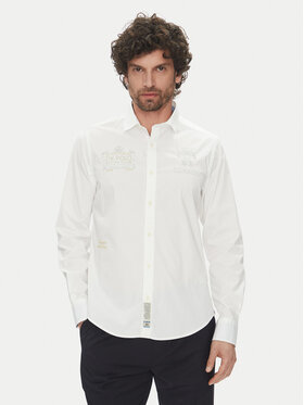La Martina La Martina Camicia Aaron MACE30 PP483 Bianco Regular Fit