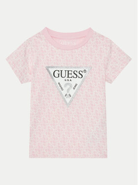Guess Guess T-Shirt K5RI15 K6YW4 Różowy Regular Fit