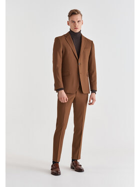 Pako Lorente Pako Lorente Spodnie garniturowe P21WF-6G-074 Brązowy Slim Fit