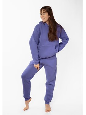 DKaren Sport DKaren Sport Komplet bluza i spodnie materiałowe Randi Fioletowy Classic Fit