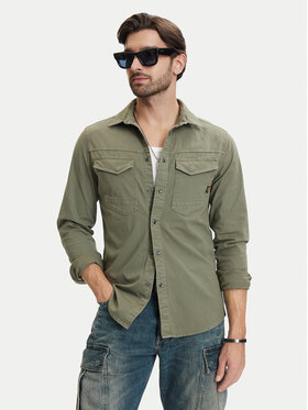 G-Star Raw G-Star Raw Marškiniai Dakota D23616-D920 Žalia Slim Fit