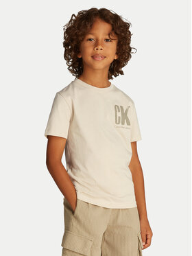 Calvin Klein Jeans Calvin Klein Jeans Tričko Surf Graphic IB0IB02447 Béžová Regular Fit
