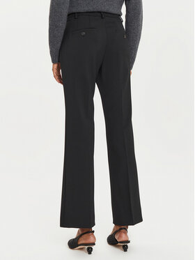 Weekend Max Mara Hlače Estasi 2425136032 Crna Straight Fit