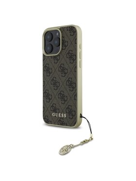 Guess Guess Etui na telefon iPhone 16 Pro Max Brązowy