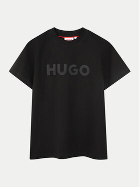 HUGO HUGO Футболка G00333 D Чорний Regular Fit