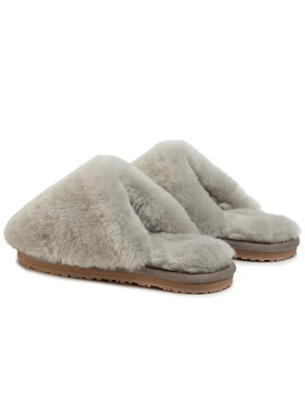 Mou Papuče Closed Toe Sheepskin Slipper Siva