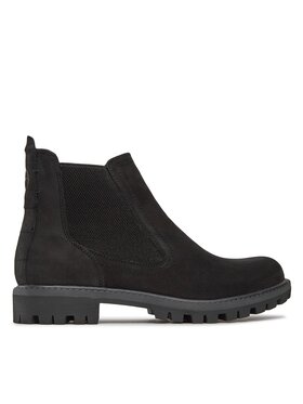 Tamaris Tamaris Kotníková obuv s elastickým prvkem 1-25401-41 Černá