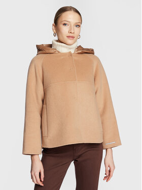 Marella Marella Cappotto di lana Era 30860227 Marrone Regular Fit