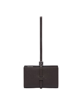 Calvin Klein Calvin Klein Πορτοφόλι Emblem Hw Pebble Wallet On Strap LV04F1130G Καφέ