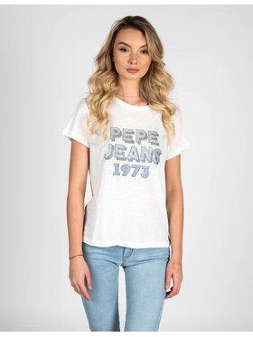 Pepe Jeans Pepe Jeans T-Shirt PL504817 | Bibiana Bílá Regular Fit