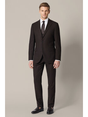 Lancerto Lancerto Garnitur Segovia GA073126000043 Brązowy Slim Fit