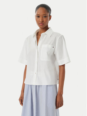 Tommy Hilfiger Tommy Hilfiger Srajca WW0WW48899 Bela Relaxed Fit