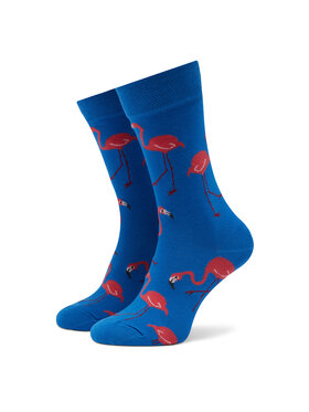 Funny Socks Funny Socks Visoke nogavice Unisex Flamingos SM1/02 Modra