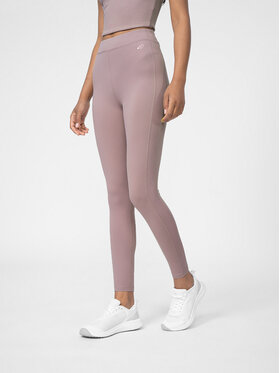 4F 4F Colanți 4FSS23TTIGF043 Bej Slim Fit