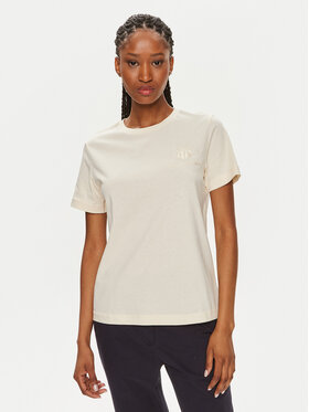 Gant Gant T-Shirt Tonal Shield 4200262 Μπεζ Regular Fit