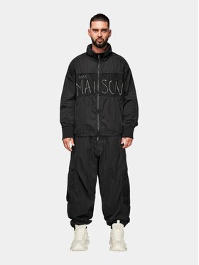 MADE BY SOCIETY MADE BY SOCIETY Spodnie materiałowe TRACE Pants - P17770 Czarny Basic Fit