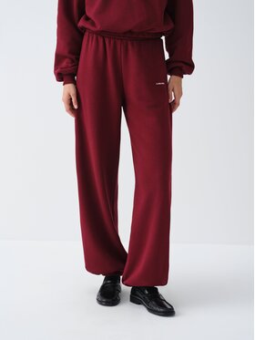 La Mania La Mania Spodnie dresowe ALYA Bordowy Oversize