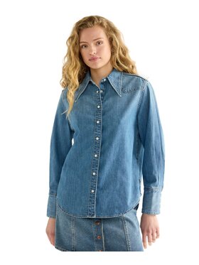 Wrangler Wrangler Koszula jeansowa 112386777 Niebieski Regular Fit