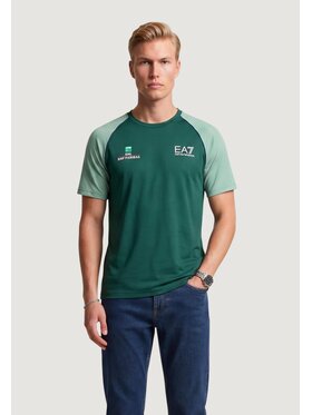 EA7 Emporio Armani EA7 Emporio Armani T-Shirt 7M002801 AF13689 Zielony Casual Fit