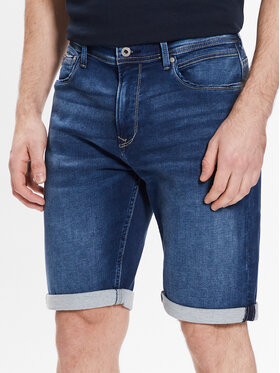 Pepe Jeans Pepe Jeans Szorty jeansowe Jack Short PM801022CQ8 Niebieski Regular Fit