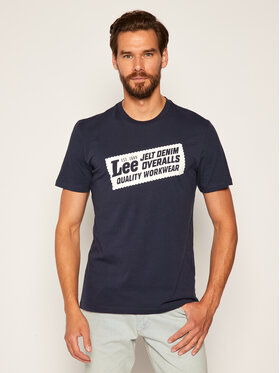 Lee Lee T-shirt Heritage Tee L63QFQNM 112115174 Blu scuro Regular Fit