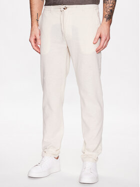 Lindbergh Lindbergh Текстилни панталони 30-008003 Бежов Tapered Fit