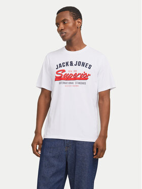 Jack&Jones Jack&Jones Тишърт Logo 12268267 Бял Standard Fit