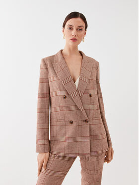 TWINSET TWINSET Сако 232TP2751 Кафяв Regular Fit
