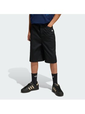 adidas adidas Szorty materiałowe 158994 Czarny Loose Fit